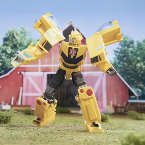 Transformers Spielzeug EarthSpark Deluxe-Klasse Bumblebee, 12,5 cm große Action-Figur, Roboterspielzeug für Kinder ab 6 von Transformers