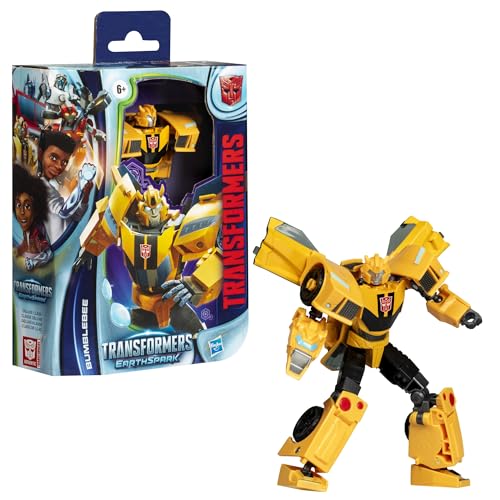 Transformers Spielzeug EarthSpark Deluxe-Klasse Bumblebee, 12,5 cm große Action-Figur, Roboterspielzeug für Kinder ab 6 von Transformers