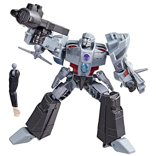 Transformers Spielzeug EarthSpark Deluxe-Klasse Megatron, 12,5 cm große Action-Figur, Roboterspielzeug für Kinder ab 6 von TRANSFORMERS