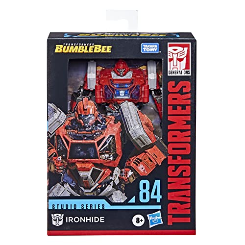 Transformers Spielzeug Studio Series 84 Deluxe Bumblebee Ironhide Action-Figur, ab 8 Jahren, 11 cm groß von Transformers