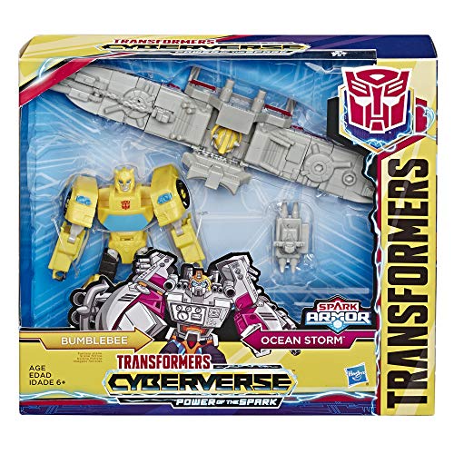 Transformers Spielzeuge Cyberverse Spark Armor Bumblebee Action-Figur – lässt Sich für mehr Power mit dem Ocean Storm Spark Armor Fahrzeug kombinieren – Für Kinder ab 6 Jahren, 14,5cm Transformers Spielzeuge Cyberverse Spark Armor Bumblebee Action-Figur – lässt Sich für mehr Power mit dem Ocean Storm Spark Armor Fahrzeug kombinieren – Für Kinder ab 6 Jahren, 14,5cm von Transformers