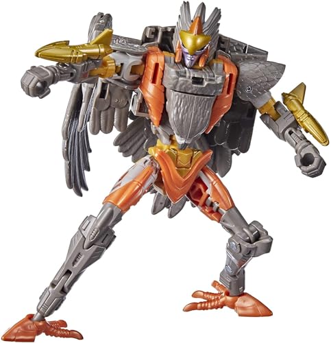 Transformers Spielzeug Generations War for Cybertron: Kingdom Deluxe WFC-K14 Airazor Action-Figur – Kinder ab 8 Jahren, 14 cm, F0673, Bunt, Extra Large von Transformers