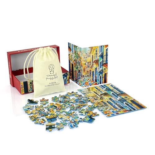 Travel Puzzles Kompaktes und tragbares Reise-Puzzle – 88 Teile – A Walk in the Old Town Travel Puzzles Kompaktes und tragbares Reise-Puzzle – 88 Teile – A Walk in the Old Town von Travel Puzzles