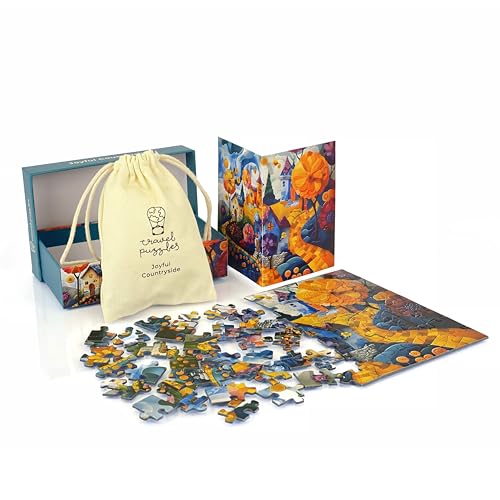 Travel Puzzles – Kompaktes und tragbares Reise-Puzzle – 88 Teile – Joyful Countryside Travel Puzzles – Kompaktes und tragbares Reise-Puzzle – 88 Teile – Joyful Countryside von Travel Puzzles