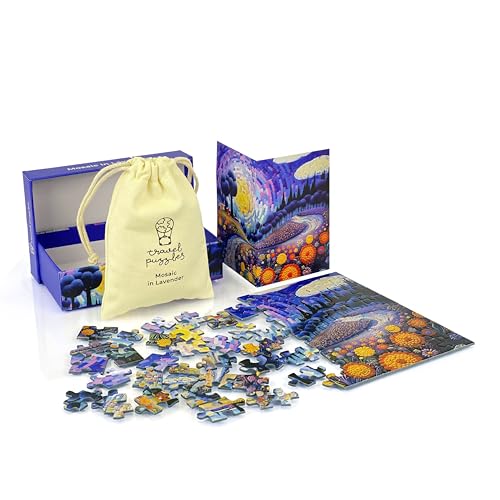 Travel Puzzles Kompaktes und tragbares Reise-Puzzle – 88 Teile – Mosaic in Lavender Travel Puzzles Kompaktes und tragbares Reise-Puzzle – 88 Teile – Mosaic in Lavender von Travel Puzzles