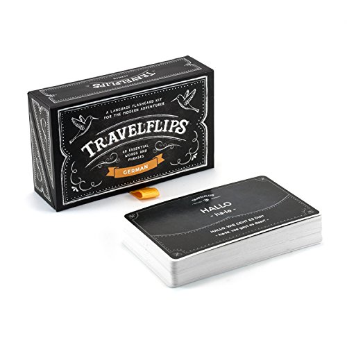 Deutsche Lernkarten - Wortschatz und Sätze Lernen - Basic Deutsch für Anfänger - Geschenk für Reisende, Kinder und Erwachsene von Travelflips Deutsche Lernkarten - Wortschatz und Sätze Lernen - Basic Deutsch für Anfänger - Geschenk für Reisende, Kinder und Erwachsene von Travelflips von Travelflips