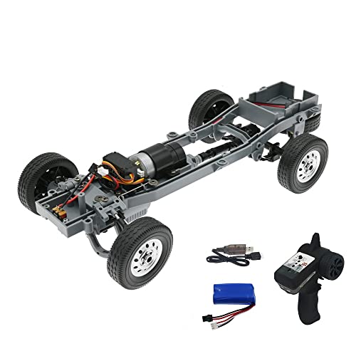 Travelfreely 4WD Elektrisch RC Auto Rahmen Chassis Kit mit Sender für D12 1/10 Off Road Fahrzeuge Buggy Trucks Upgrade Teile von Travelfreely