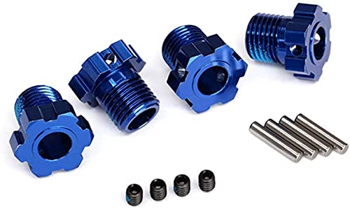 TRAXXAS Wheel hubs, splined, 17mm Blue-Anodized (4)/ 4x5 GS (4), 3x1 (TRX8654) von TRAXXAS