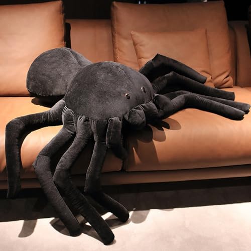Kuscheltier XXL Plüschtier Spinnen Plüsch Weiches gefüllte Tier Kissen Plüschtier Plüsch Puppe Spielzeug Geschenk fur Kinder/Erwachsene (80cm 900g) von Trayosin