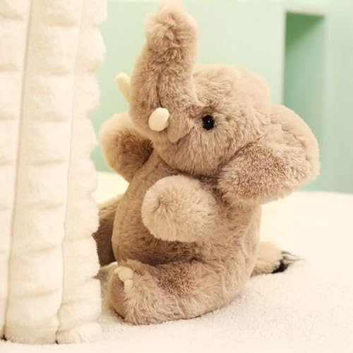 Trayosin Elefant Kuscheltier Plüsch Elefant Plüschtier Plüsch Puppe Spielzeug für Mädchen, Jungen Babys – Flauschiger Stofftier zum Spielen, Sammeln & Kuscheln (25cm) von Trayosin
