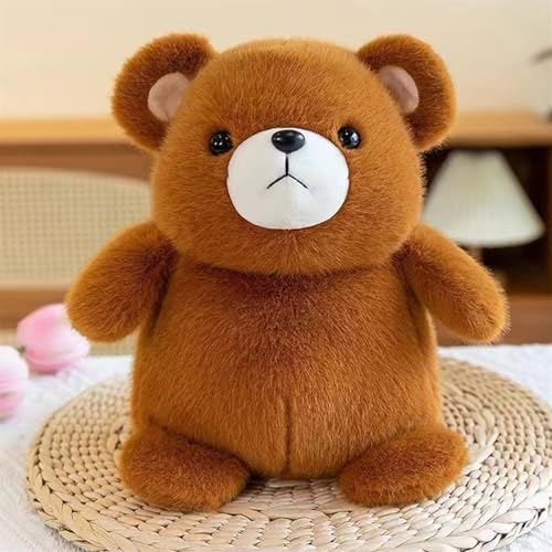 Trayosin Kuscheltier 25 cm Kuschelweiche Plüschtier für Mädchen, Jungen & Babys niedliches Plüschtier Stofftier zum Kuscheln und Spielen (Bär) von Trayosin