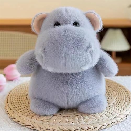 Trayosin Kuscheltier 25 cm Kuschelweiche Plüschtier für Mädchen, Jungen & Babys niedliches Plüschtier Stofftier zum Kuscheln und Spielen (Flusspferd) von Trayosin