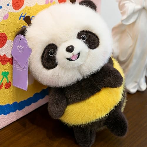 Trayosin Kuscheltier Biene Panda Stofftier Süße Plüschtier für Mädchen, Jungen & Babys Weiches Plüsch Puppe Kissen Spielzeug Geburtstag Geschenke (45cm) von Trayosin