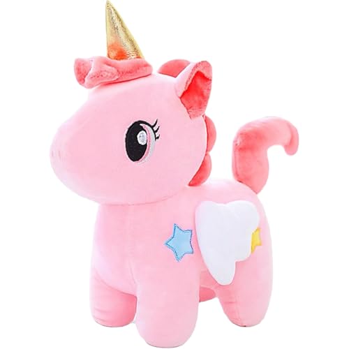 Trayosin Kuscheltier Einhorn Plüsch Super Weiches Einhorn Plüschtier niedliches Stofftier zum Kuscheln & Spielen – tolle Geschenkidee für Kinder Mädchen Babys (40cm,Rosa) von Trayosin