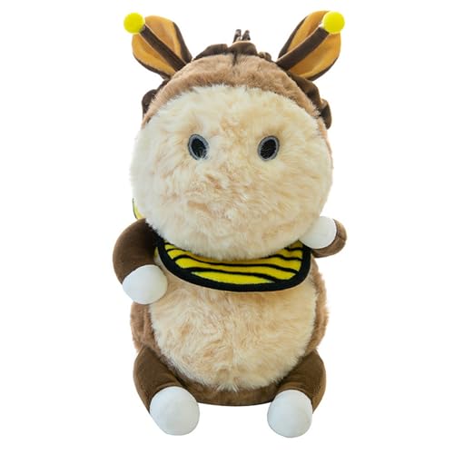 Trayosin Kuscheltier Esel Süßes Stofftier mit Bee Accessories Kuschelweiches Plüschtier Plush Toys Plüsch Puppe Spielzeug für Kinder & Erwachsene, tolle Geschenkidee (23cm) von Trayosin
