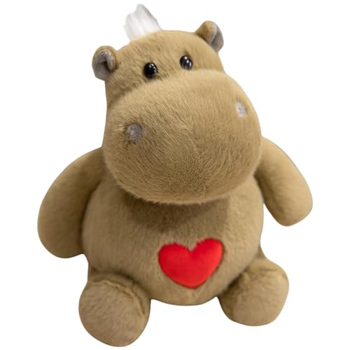 Trayosin Kuscheltier Kleine Hirsch Plüschtier 30cm Super Weich Plüsch Puppe Flauschiger Stofftier zum Spielen, Sammeln & Kuscheln für Jungen Mädchen Kinderzimmer Dekoration Geschenke (25cm,Khaki) von Trayosin