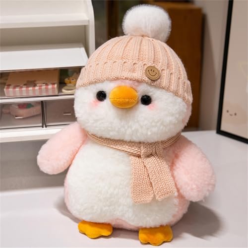 Trayosin Kuscheltier Pinguin Stofftier Plüschtier Süße weiche Pinguin Plushies Puppe Flauschiger Stofftier Kuh zum Spielen, Sammeln & Kuscheln für Jungen Mädchen (Rosa) von Trayosin