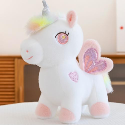 Trayosin Kuscheltier Regenbogen Einhorn großes Plüsch Einhorn Plüschtier Flauschiger Plüsch Puppe Spielzeug Geburtstag Geschenke für Kinder, Mädchen, Babys (50cm,Rosa) von Trayosin