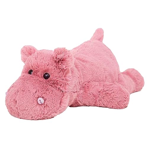 Trayosin Kuscheltier Rosa Nilpferd Stofftier superweiches Plüsch, niedliches Plüschtier zum Kuscheln und Spielen, Toys Plüsch für Kinder & Erwachsene Geburtstagsgeschenk (45cm,Rosa Nilpferd) von Trayosin