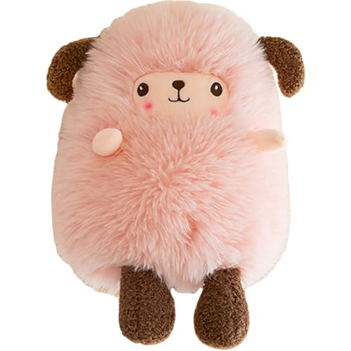 Trayosin Kuscheltier Schaf Superweich Schaf Stofftier Pillow Süßes Plüschtier Flauschiger Plüsch Puppe Spielzeug Geburtstag Geschenke für Jungen und Mädchen (45cm,Rosa) von Trayosin