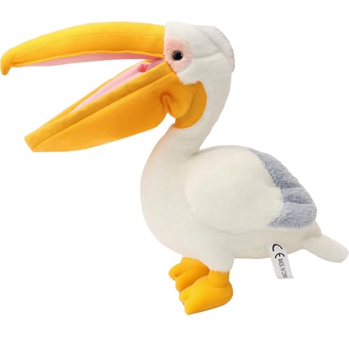 Trayosin Kuscheltier Vogel 30cm Plüsch Pelikan Stofftier aus weichem Plüsch Niedliches Plüschtier Puppe Spielzeug Geschenk für Kinder Mädchen Jungen von Trayosin