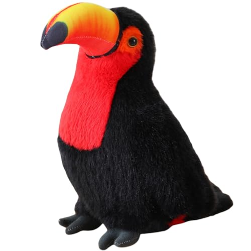 Trayosin Niedliches Kuscheltier Vogel Plüschtier Plüschpuppe, Süßes Plüsch Vogel Puppe Spielzeug Geburtstag Geschenke für Jungen und Mädchen (40cm,Rot) von Trayosin