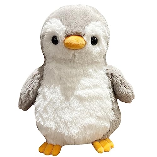 Trayosin Pinguin Kuscheltier Stofftier 21 cm klein Plüschtier für Mädchen, Jungen & Babys Süße Pinguin Plüsch Spielzeug Plüschpinguin Geschenke (Grau) von Trayosin