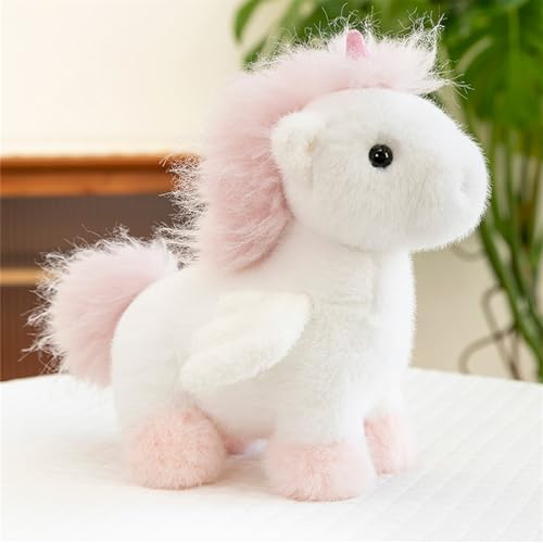 Trayosin Plüschtier Einhorn Kuscheltier 25/35cm Plüsch Einhorn Weiches Einhorn Kissen-Stofftier Süße Plüschtier für Kinder Mädchen Puppe Geschenk (25cm,Weiß) von Trayosin