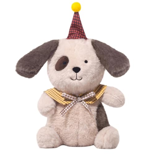 Trayosin Plüschtier Happy Birthday 28cm Teddybär Kuscheltier weiches Plüschpuppe Spielzeug Geburtstag Geschenk für Kinder Jungen Mädchen (Puppy) von Trayosin