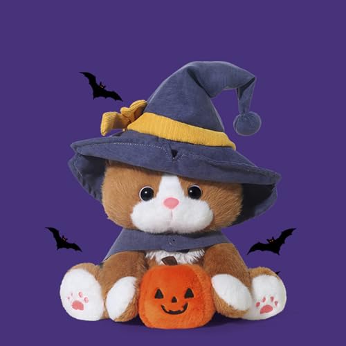 Trayosin Plüschtier Hexenkätzchen Stofftier Süße Kuscheltier Katze Plüsch Puppe Spielzeug Geschenk für Kinder | Ideal für Halloween, Geburtstag & Weihnachten Trayosin Plüschtier Hexenkätzchen Stofftier Süße Kuscheltier Katze Plüsch Puppe Spielzeug Geschenk für Kinder | Ideal für Halloween, Geburtstag & Weihnachten von Trayosin
