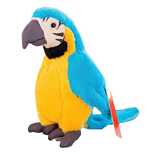 Trayosin Plüschtier Papagei Stofftier, Kawaii Papagei Plüsch, Realistisch Kuscheltier, Plüschkissen Weiches Spielzeug Wurfkissen Schmusetier Geschenk für Kinder Mädchen Jungen,28cm (Blau) von Trayosin