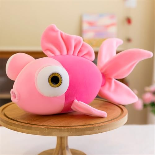 Trayosin Plüschtiere Süßes Fisch Kuscheltier Kuschelweiche Plüsch-Puppe Cartoon Plüsch Spielzeug Geburtstag Geschenke für Jungen und Mädchen (40cm,Rosa) von Trayosin