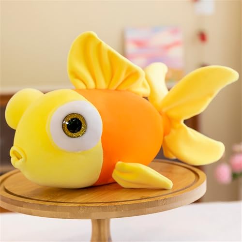 Trayosin Plüschtiere Süßes Fisch Kuscheltier Kuschelweiche Plüsch-Puppe Cartoon Plüsch Spielzeug Geburtstag Geschenke für Jungen und Mädchen (55cm,Violett) von Trayosin