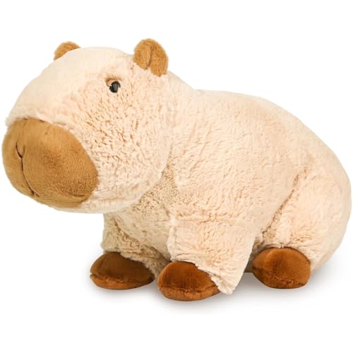 Trayosin Süße Kuscheltier Capybara Plüschtier weiches Capybara Plüsch Kissen Stofftier Spielzeug für Kinder, Mädchen, Erwachsene, Geburtstagsgeschenke (23cm) von Trayosin