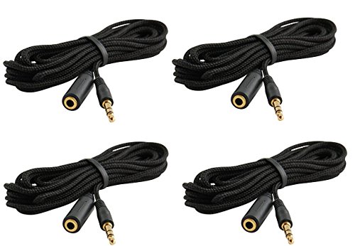Trebisky Quiz-Antwortspiel Buzzer Eigenständiges System mit LED-Lichttasten 15 Fuß Verlängerungskabel (4er-Pack Verlängerung) von Trebisky