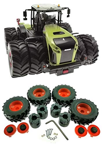 Doppelreifen Komplett-Set für Siku Control 32 Claas Xerion 5000 (6791,6794) von Treckerheld