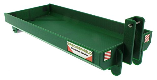 Mulden Flach Container für Siku Control 32 Krampe Hakenlift (6786) (Grün) von Treckerheld
