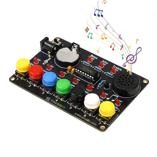 Treedix Lötübungs Projekte DIY Piano Lötprojekt-Bausatz, Leiterplatten Übungsboard, Elektronik-Lötübungs-Set für Anfänger, Schüler und Heimwerker Treedix Lötübungs Projekte DIY Piano Lötprojekt-Bausatz, Leiterplatten Übungsboard, Elektronik-Lötübungs-Set für Anfänger, Schüler und Heimwerker von Treedix