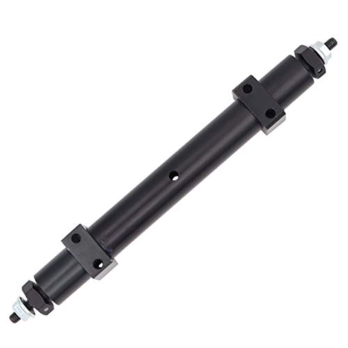 Treehobby Metall Nicht angetriebene Hinterachse Heckachse Upgrade Zubehör Fit für Tamiya 1/14 RC Traktor Anhänger Hinterachse Ersatzteile (Schwarz) (120mm) von Treehobby