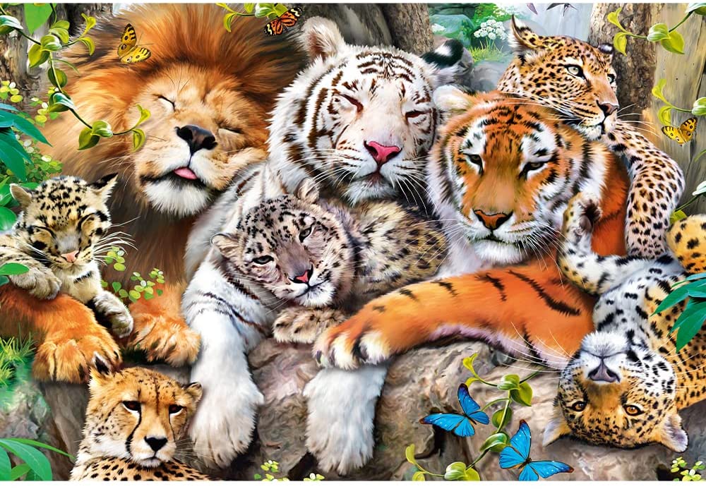 Trefl Wood Craft Holzpuzzle - Wild Cats in the Jungle 501 Teile Puzzle Trefl-20152 Trefl Wood Craft Holzpuzzle - Wild Cats in the Jungle 501 Teile Puzzle Trefl-20152 von Trefl Wood Craft