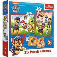 2 in 1 Puzzles + Memo PAW Patrol von Trefl