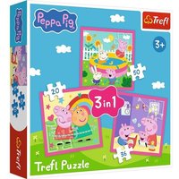 3 in 1 Puzzle - Peppa Pig von Trefl