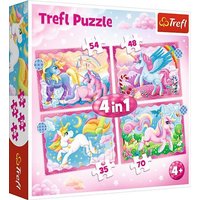 4 in 1 Puzzle - Einhörner 4 in 1 Puzzle - Einhörner von Trefl