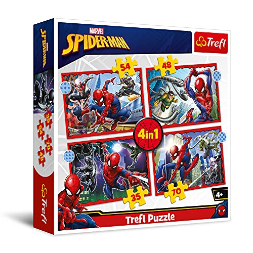 4 in 1 Puzzle - Spiderman (Kinderpuzzle) von Trefl