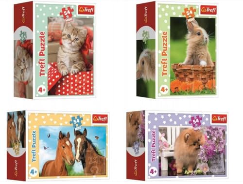 54195 "54 Mini - Süße Tiere/Trefl von Trefl