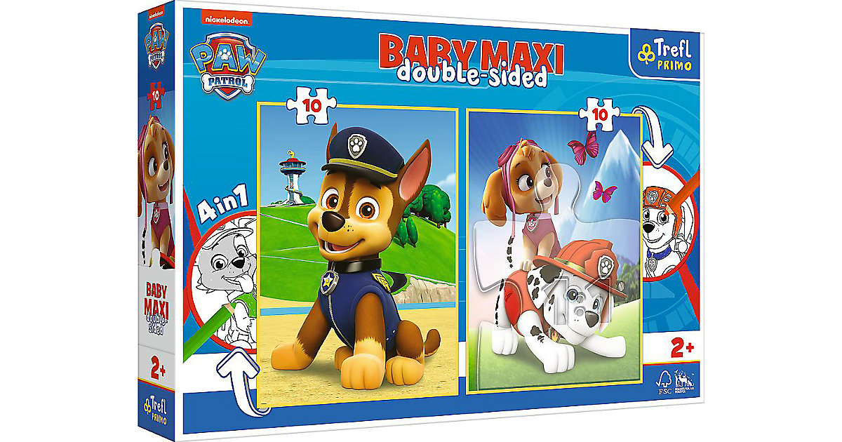 Baby-MAXI-Puzzle - The PAW Patrol Team, 2x10 Teile von Trefl