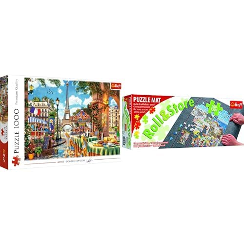 Bundle Trefl - Puzzle Pariser Morgen 1000 Teile + Puzzlematte, 500-1500 Teile Puzzle Trefl von Trefl