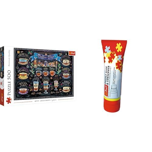 Bundle Trefl - Puzzle Zeit für Kaffee 500 Teile + Puzzlekleber von Trefl