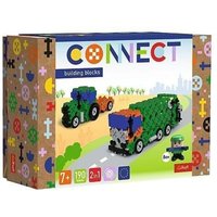 CONNECT M - Müllwagen / Trecker mit Anhänger 190 Teile + Anleitung von Trefl