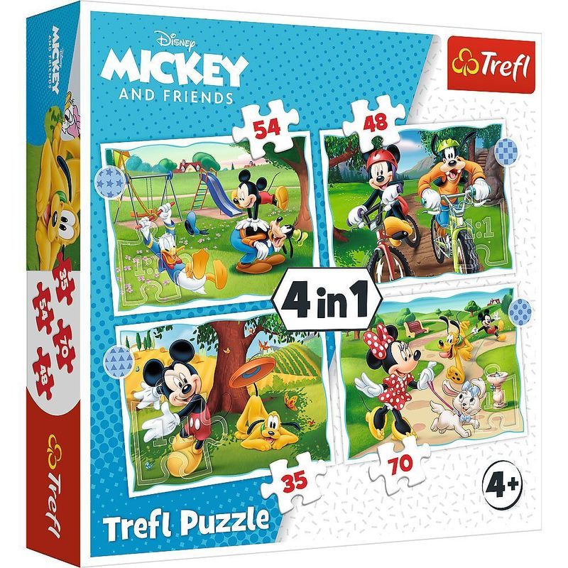 4 in 1 Puzzle - Mickey Mouse nice day von Trefl